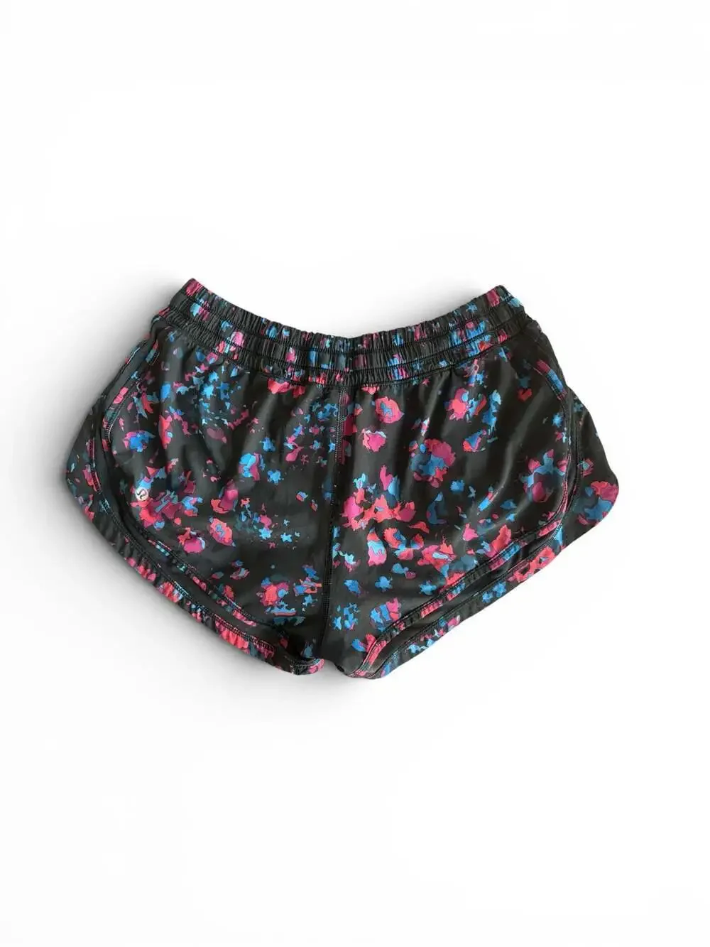 Lululemon Hotty Hot Short II Size 8 Dandy Digie Multi / Black Print